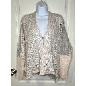 Free People Peekaboo Lace Wool Alpaca Blend Cardigan Size Small